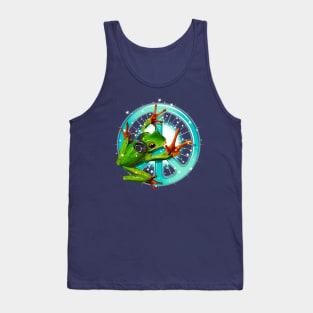 The Peaceful Peace Frog Tank Top